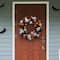 23.5" Orange, Black & White Ghost & Ornament Wreath by Ashland®